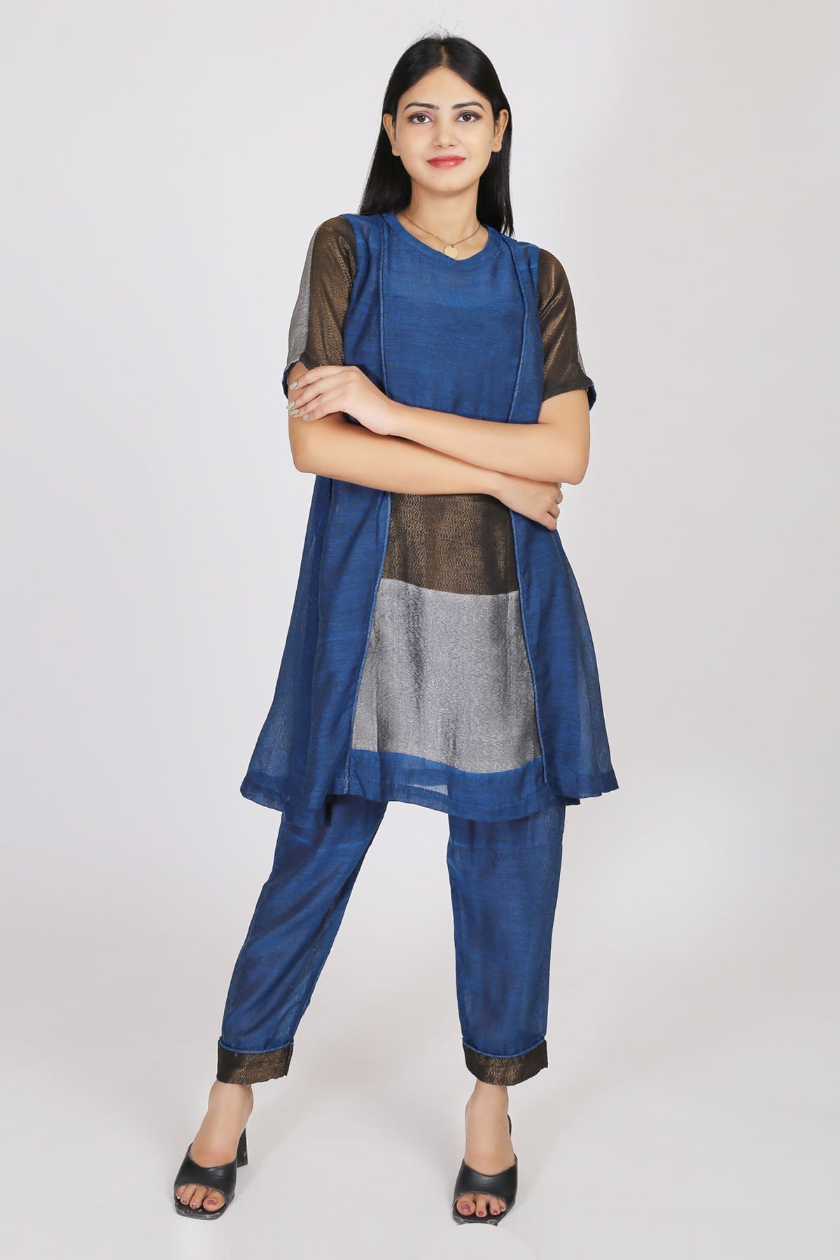 Buy Simply Kitsch Teal Kurta Set for Women online available at ScrollnShops